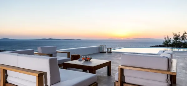 Luxury Villa with panoramic Aegean Sea views  - Fanari, Mykonos, Cyclades Islands