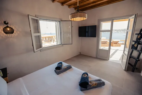 Villa with panoramic sea and Mykonos town views - Ornos, Mykonos, Cyclades Islands