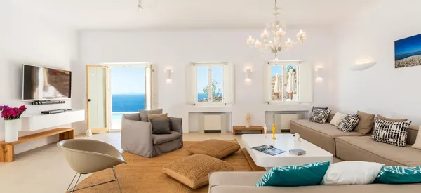 Luxury Villa with panoramic Aegean Sea views  - Fanari, Mykonos, Cyclades Islands