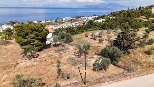 Land plot close to the seashore in Melissi area - Kiato, Korinthia, Peloponnese
