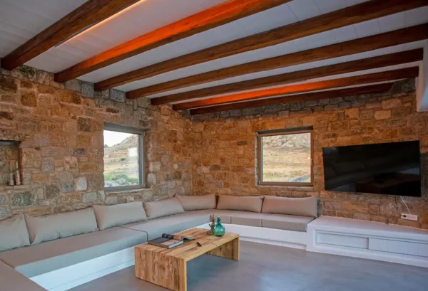 Charming Mykonian villa with great sea views - Platys Gialos, Mykonos, Cyclades Islands
