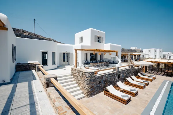 Villa with panoramic sea and Mykonos town views - Ornos, Mykonos, Cyclades Islands