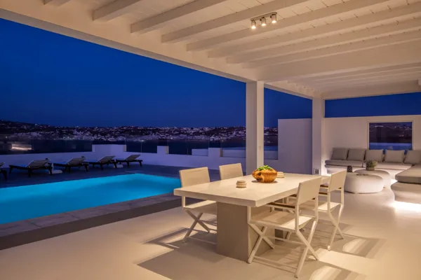 Villa with beautiful sea and Mykonos town views - Ornos, Mykonos, Cyclades Islands