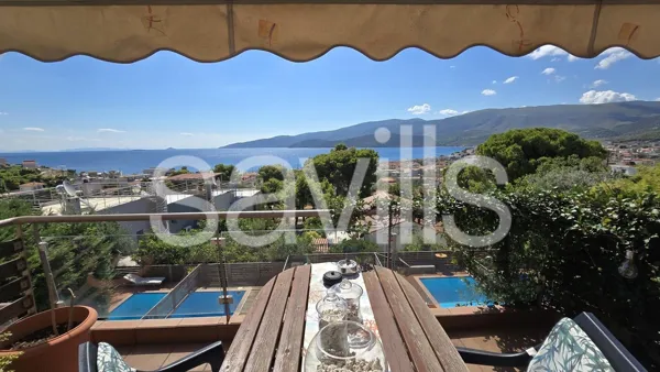 Panoramic sea views maisonette, in Loutra Oraias Elenis - Loutra Elenis, Korinthia, Peloponnese