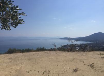 Land plot with panoramic sea and green views 