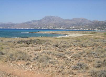 Land plot with large sea frontage