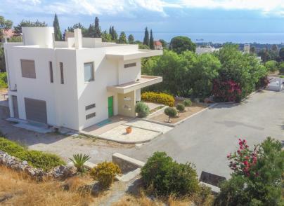 Modern villa with sea views