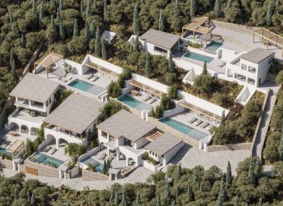 New project with modern villas in Lefkada