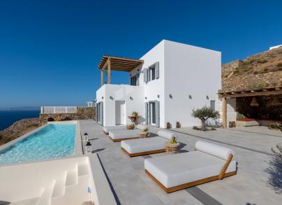 Brand new luxury villa with sea & sunset views 