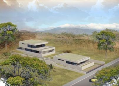 New built house in Schinias
