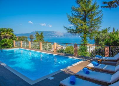 Traditional Corfiot villa with panoramic views