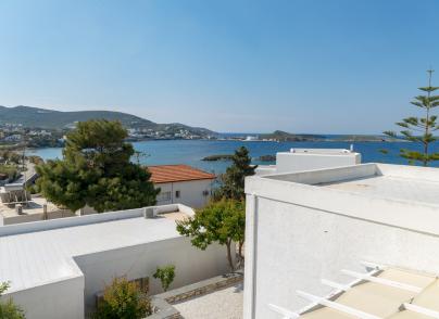 Apartments complex next to the seashore in Syros