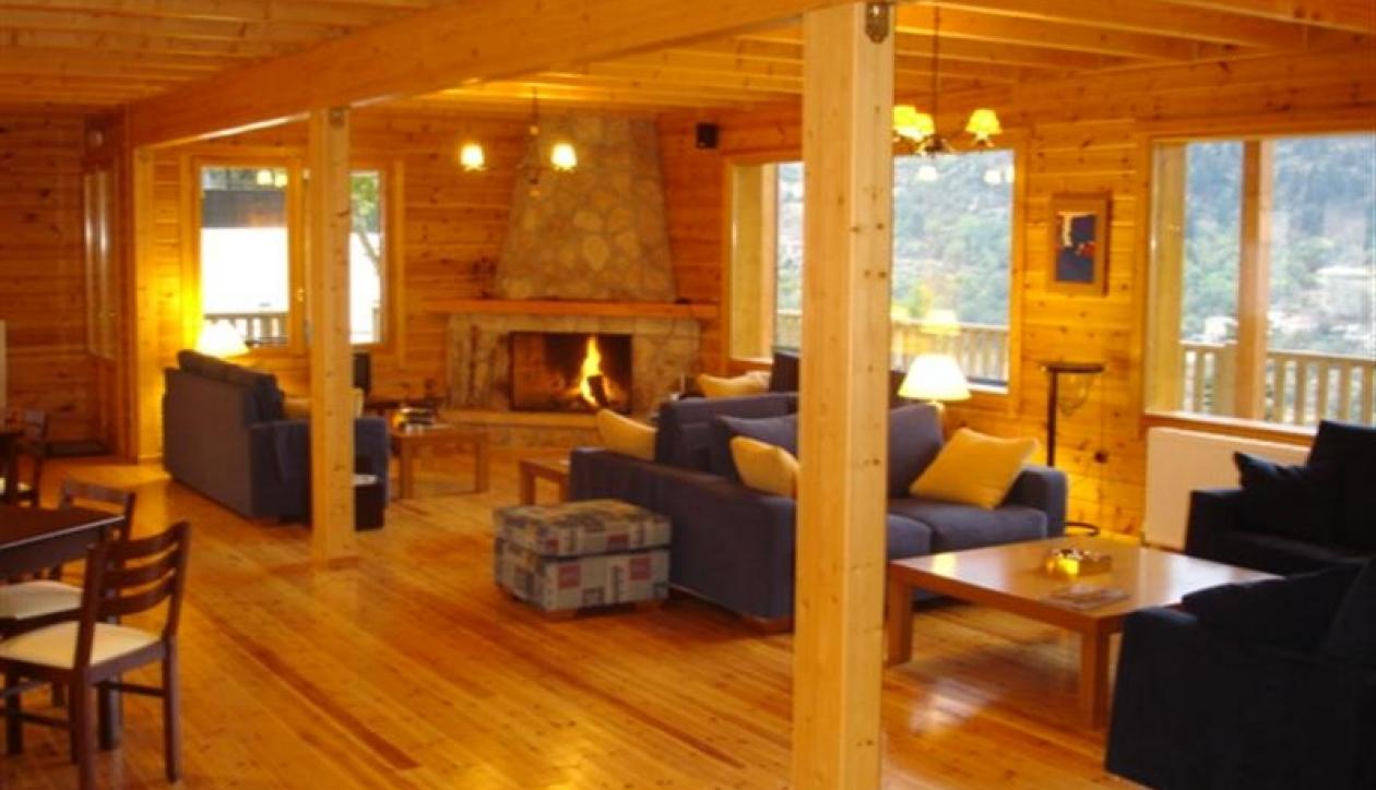 Charming boutique hotel in log chalet style
