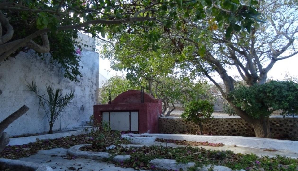 Traditional house on famous Greek island