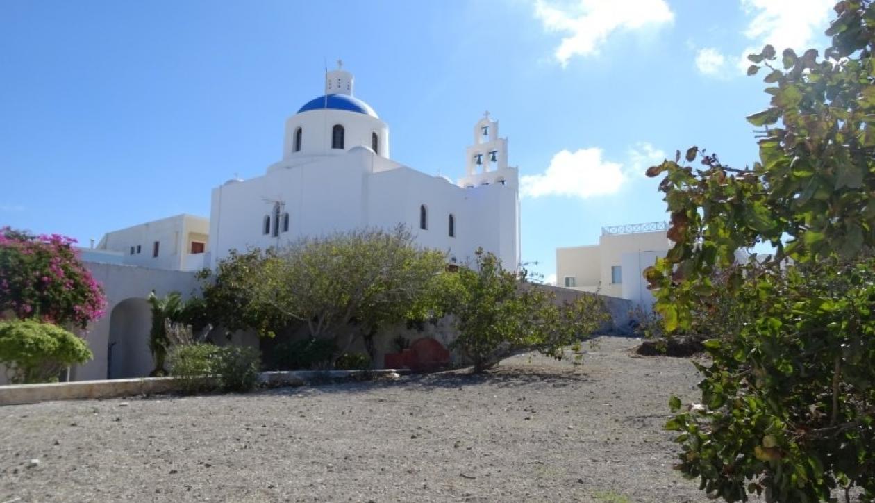 Traditional house on famous Greek island