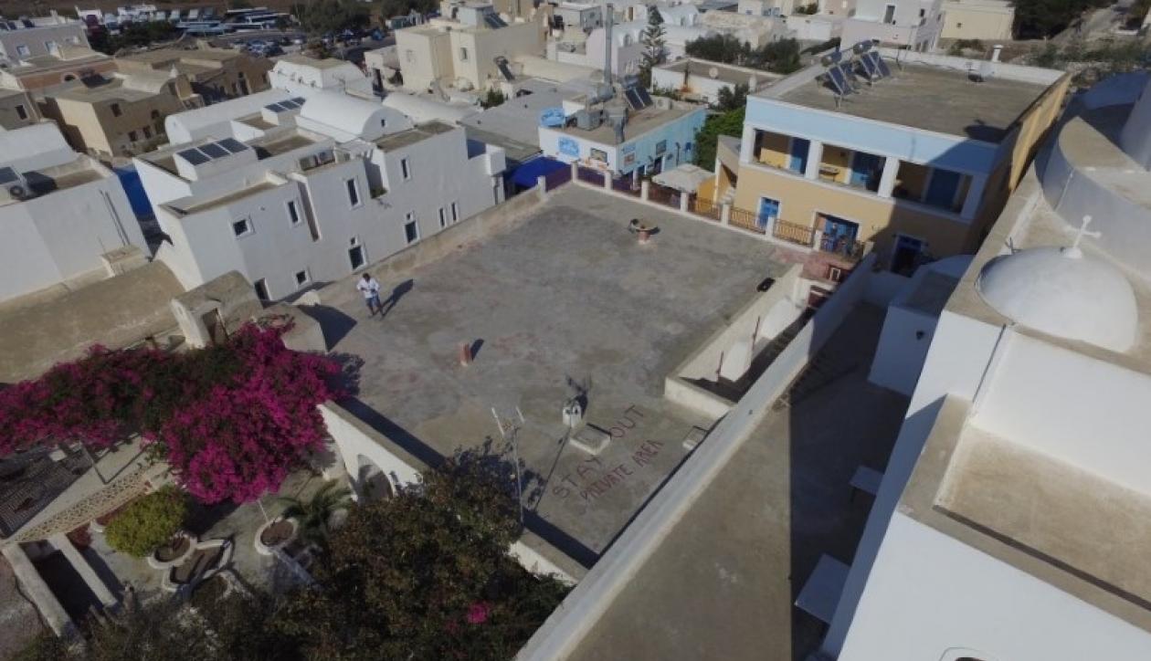 Traditional house on famous Greek island