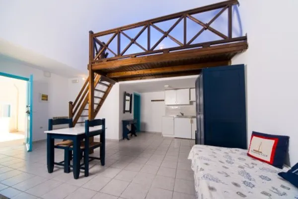 Whitewash house in Messaria traditional settlement - Messaria, Santorini, Cyclades Islands