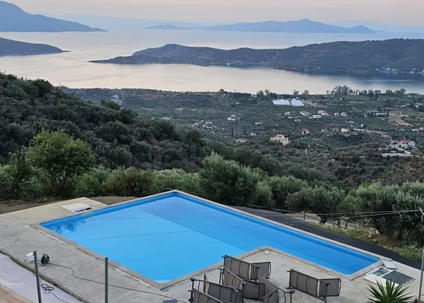 Hilltop paradise estate with amazing panoramic view - Galatas, Trizina, Attica