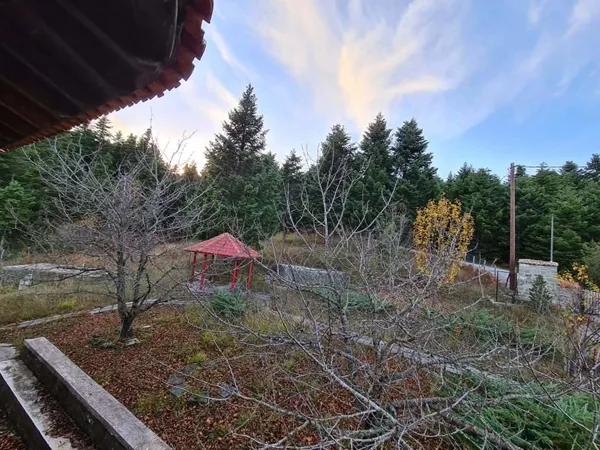 Traditional stone house in an Alpine environment - Krikello, Evritania, Central Greece