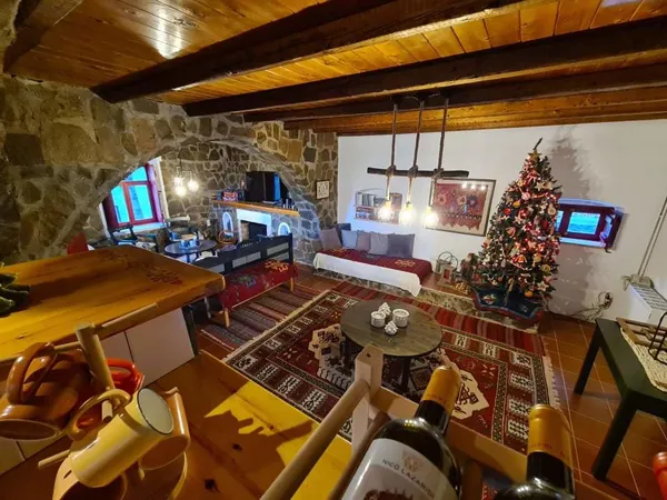 Traditional stone house in an Alpine environment - Krikello, Evritania, Central Greece