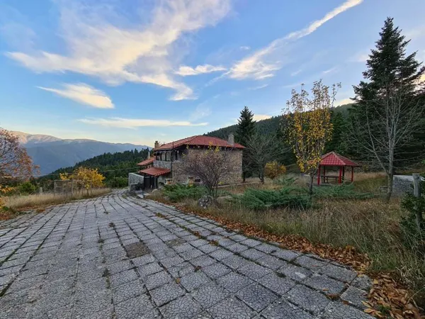 Traditional stone house in an Alpine environment - Krikello, Evritania, Central Greece