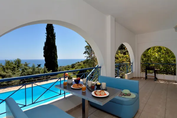 Hillside villas with panoramic sea and mountains views - Petalidi, Messinia, Peloponnese