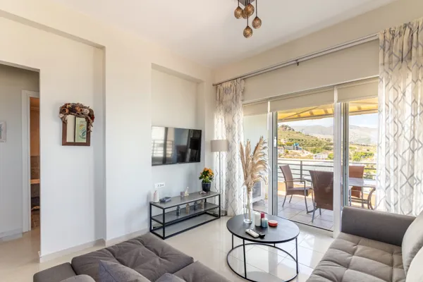 Furnished Sea-View Flat - Lygaria, Heraklion, Crete