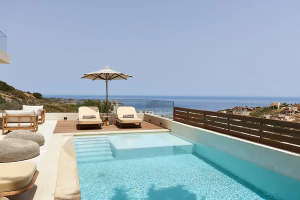 Modern hillside villa with panoramic views - Lygaria, Heraklion, Crete