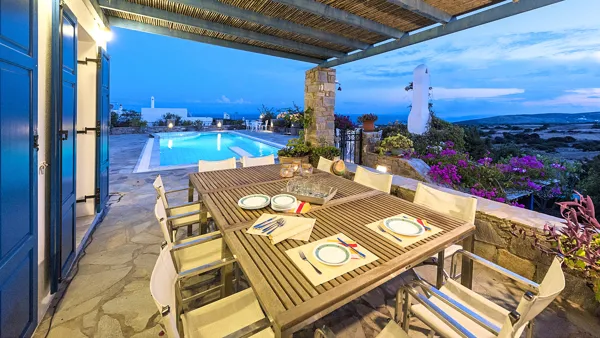 Villa with Pool & Sea View - Aspro Chorio, Paros, Cyclades Islands