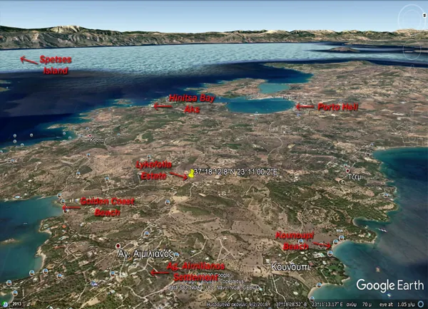 Land plot with its own well in the heart of Agios Aimilianos - AGIOS AIMILIANOS, Porto Heli, Peloponnese