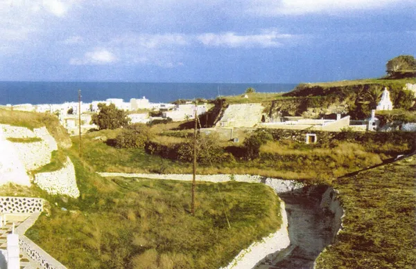 Whitewash house in Messaria traditional settlement - Messaria, Santorini, Cyclades Islands
