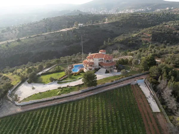 Hilltop luxury villa with panoramic views in Grammatiko - Marathonas, Attica