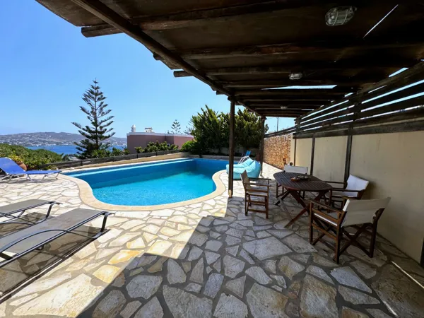 House with panoramic views to Foinikas bay and the sea - Syros, Syros, Cyclades Islands
