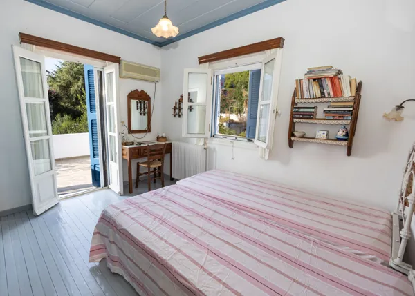 Traditional white wash house with panoramic view - Portocheli, Argolis, Peloponnese