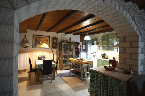 Traditional three buildings complex in Zagori - Aspraggeli, Ioannina, Epirus