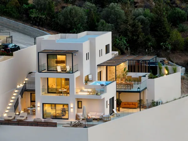Modern hillside villa with panoramic views - Lygaria, Heraklion, Crete