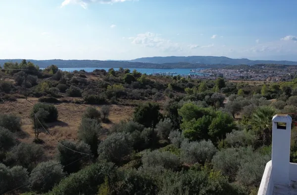 Traditional white wash house with panoramic view - Portocheli, Argolis, Peloponnese
