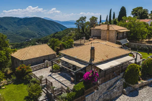 Single-Storey Stone Residence with Generous Outdoor Terraces - Karya, Lefkada, Ionian Islands