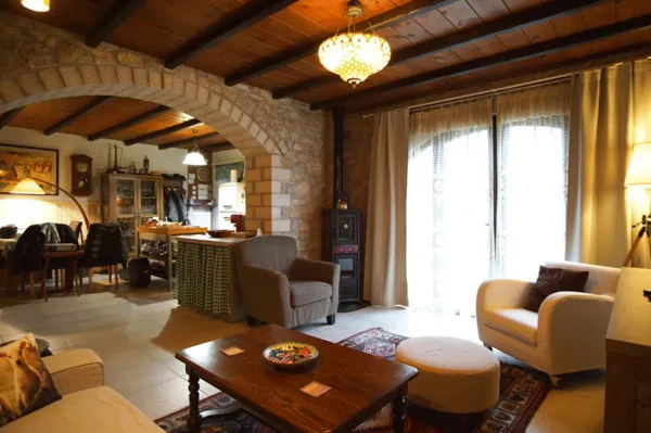 Traditional three buildings complex in Zagori - Aspraggeli, Ioannina, Epirus