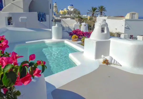 Santorinian traditional house  - Thira, Santorini, Cyclades Islands