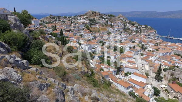 Panoramic harbour and sea views plot in Hydra - Hydra, Hydra, Saronic Islands