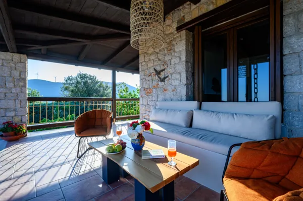 Stone villa with modern amenities  - Mesochori, Messinia, Peloponnese