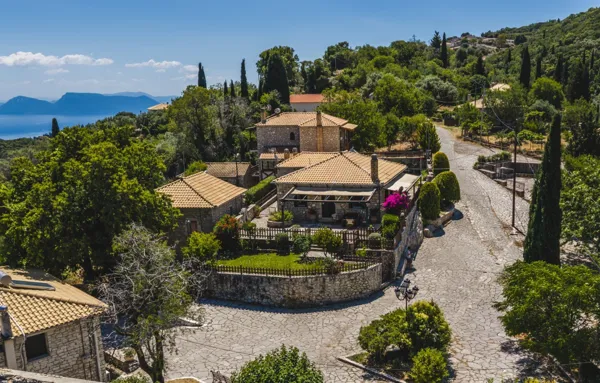 Single-Storey Stone Residence with Generous Outdoor Terraces - Karya, Lefkada, Ionian Islands