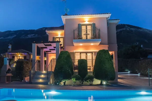 Villas with panoramic sea and mountain views - Platies, Kefalonia, Ionian Islands