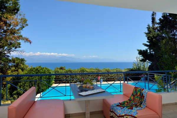 Hillside villas with panoramic sea and mountains views - Petalidi, Messinia, Peloponnese