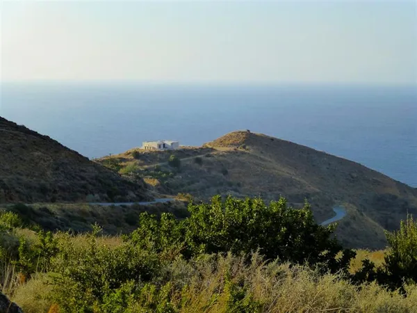 Land with large sea frontage and unfinished villa - Exo Mouliana, Lasithi, Crete
