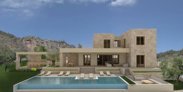 Newly-built villa - Kardamyli, Messinia, Peloponnese