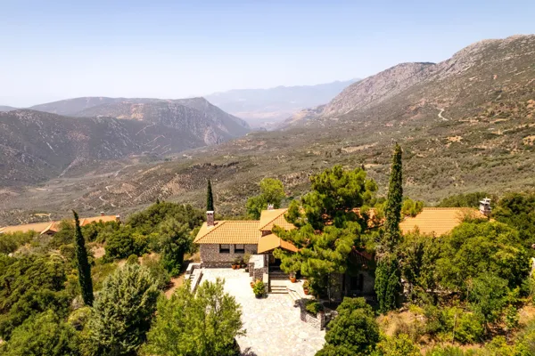 Stone house offering panoramic views  - Arachova, Voiotia, Central Greece