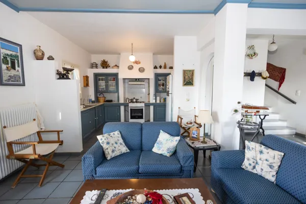 Traditional white wash house with panoramic view - Portocheli, Argolis, Peloponnese