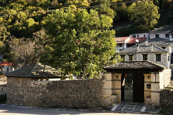 Traditional three buildings complex in Zagori - Aspraggeli, Ioannina, Epirus